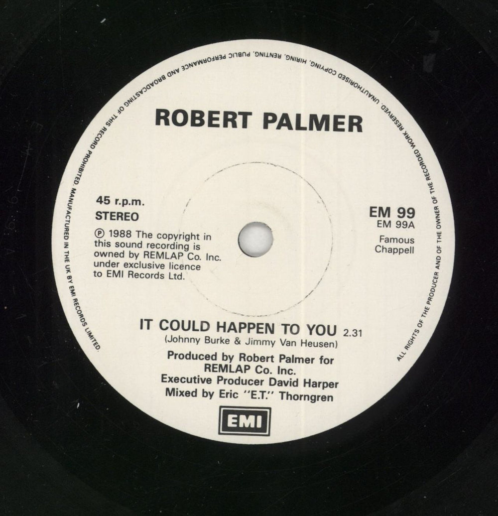 Robert Palmer It Could Happen To You UK 7" vinyl single (7 inch record / 45) 5099920349073