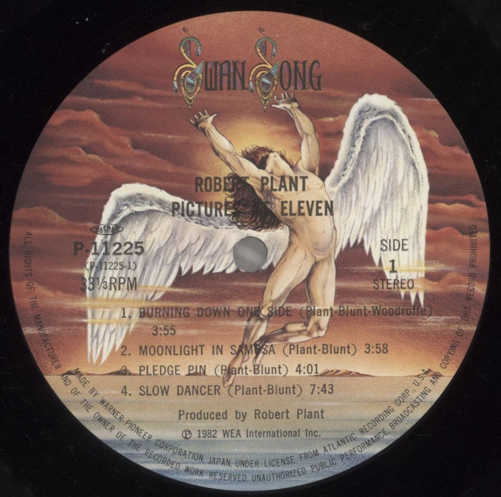 Robert Plant Pictures At Eleven + Obi Japanese vinyl LP album (LP record) PLALPPI227536