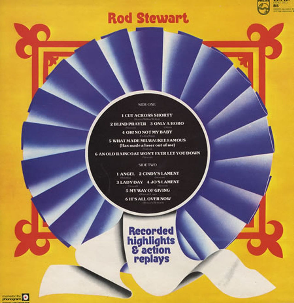 Rod Stewart Recorded Highlights And Action Replays UK vinyl LP album (LP record) RODLPRE229293