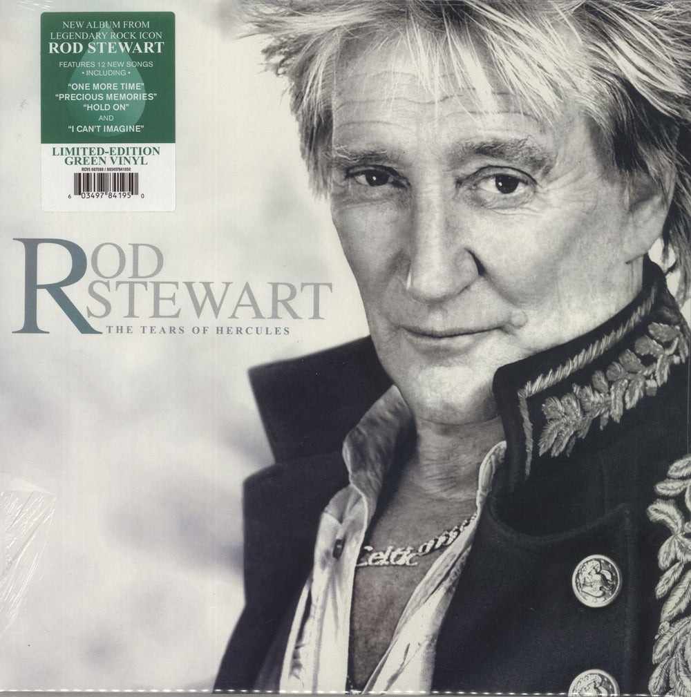 Rod Stewart The Tears Of Hercules - Green Vinyl UK vinyl LP album (LP record) RCV5667088