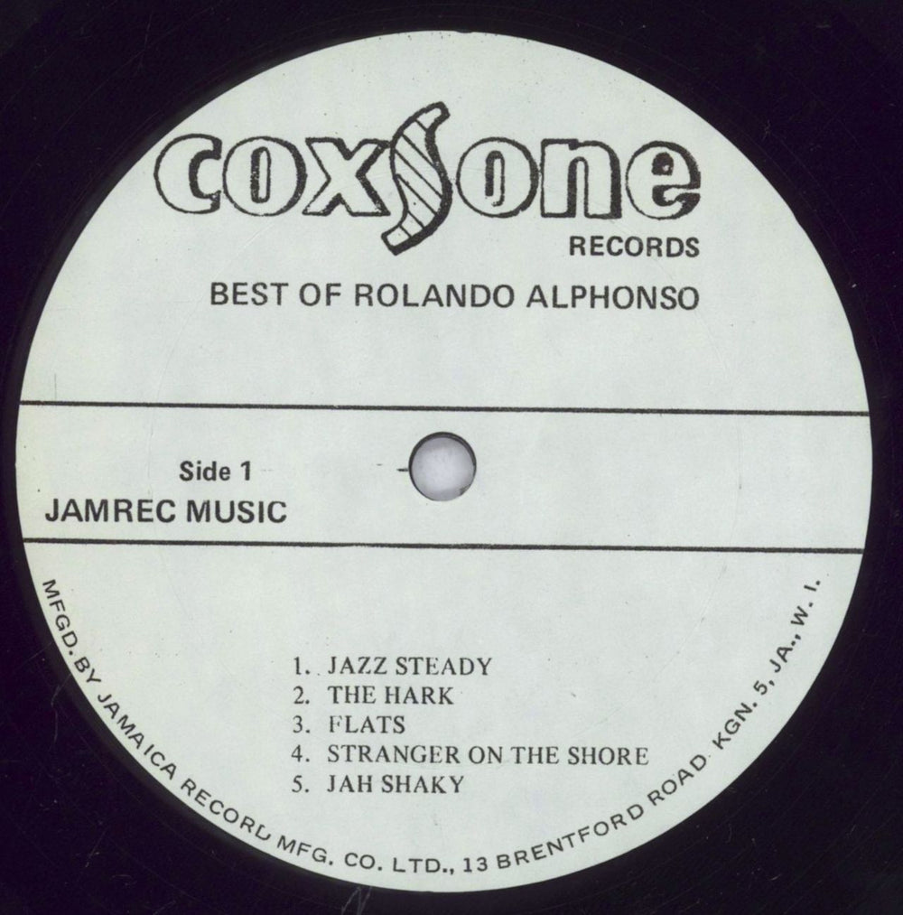 Roland Alphonso Best Of Jamaican vinyl LP album (LP record) RL0LPBE833226