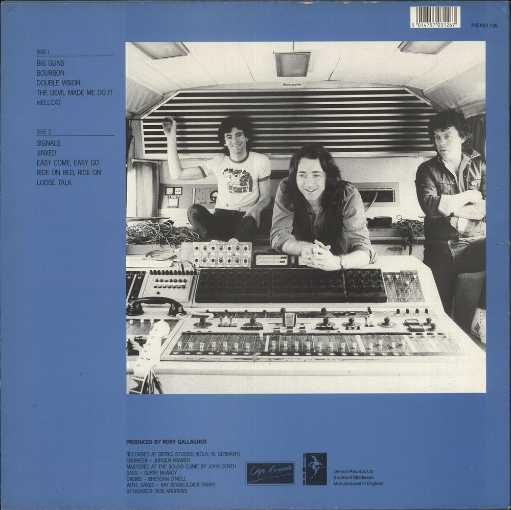 Rory Gallagher Jinx UK vinyl LP album (LP record) 5014757031267