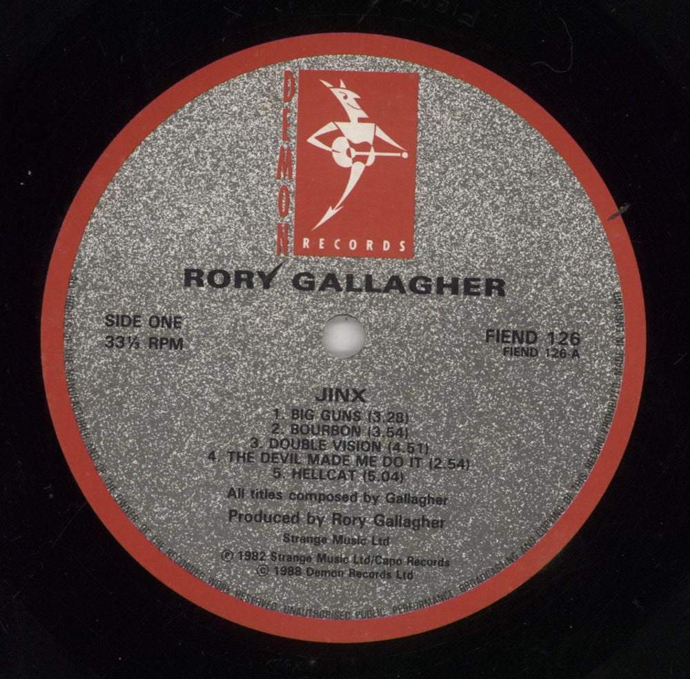 Rory Gallagher Jinx UK vinyl LP album (LP record) RORLPJI716240
