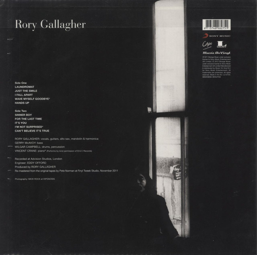 Rory Gallagher Rory Gallagher - 180gm UK vinyl LP album (LP record) 8713748982751