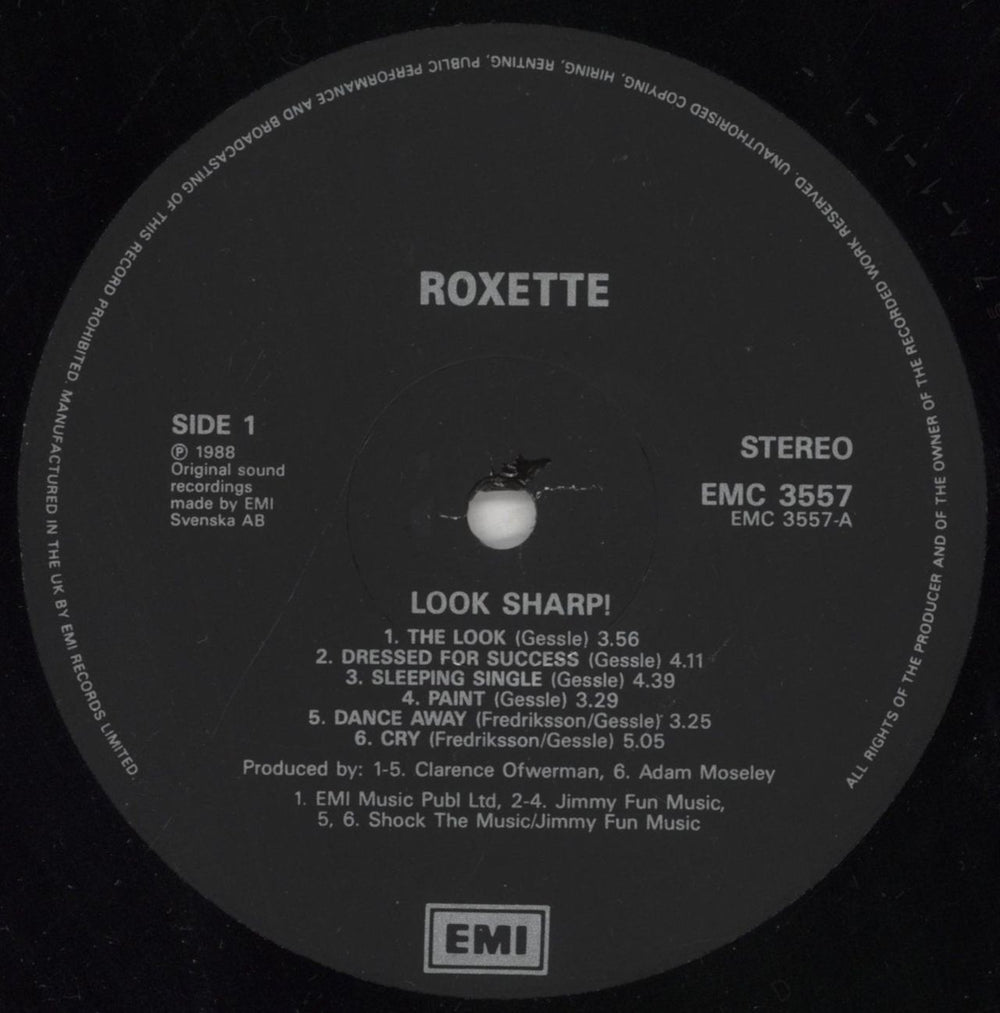 Roxette Look Sharp! UK vinyl LP album (LP record) ROXLPLO494688