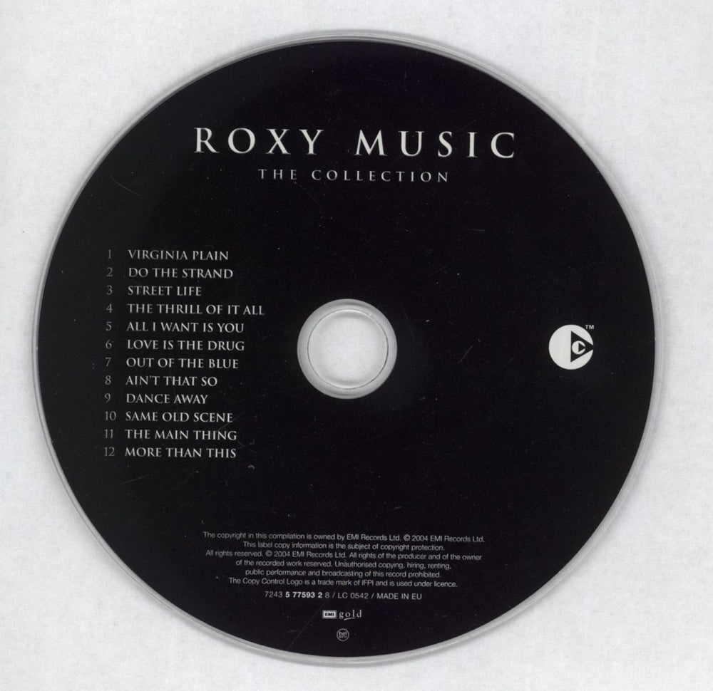 Roxy Music The Collection UK CD album (CDLP) RXYCDTH304541