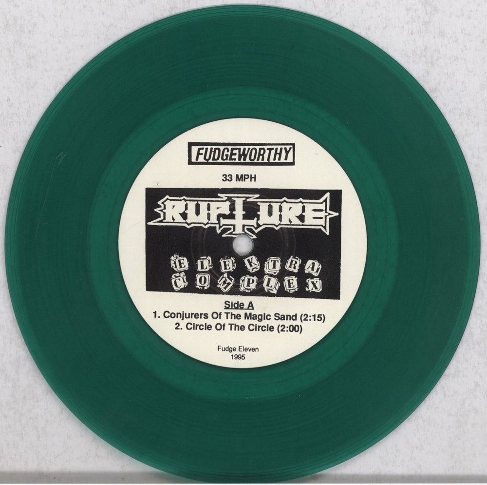 Rupture Elektra Complex - Green Vinyl - Grey Sleeve US 7" vinyl single (7 inch record / 45) 6ZR07EL835072