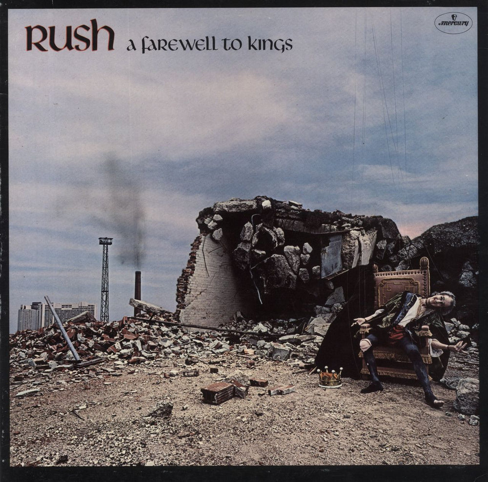 Rush A Farewell To Kings + Inner UK vinyl LP album (LP record) 9100042