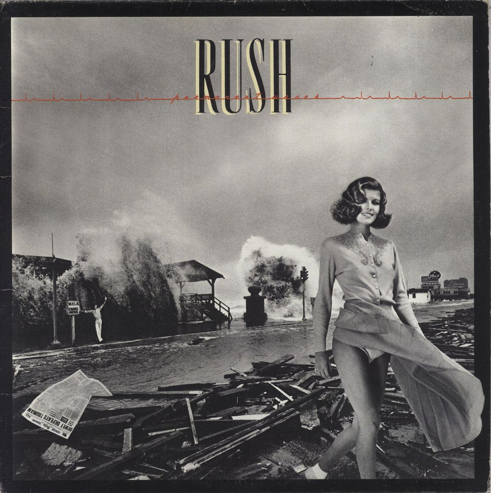 Rush Permanent Waves - Censored Sleeve - VG UK vinyl LP album (LP record) 9100071