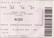 Rush R30 + Stub UK tour programme RUSTRRS589273