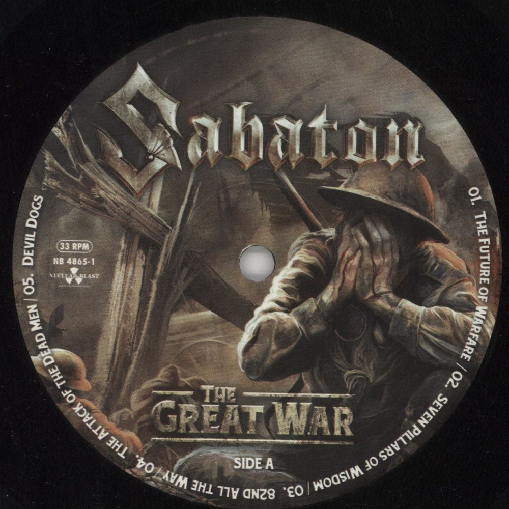 Sabaton The Great War German vinyl LP album (LP record) 0BBLPTH849181