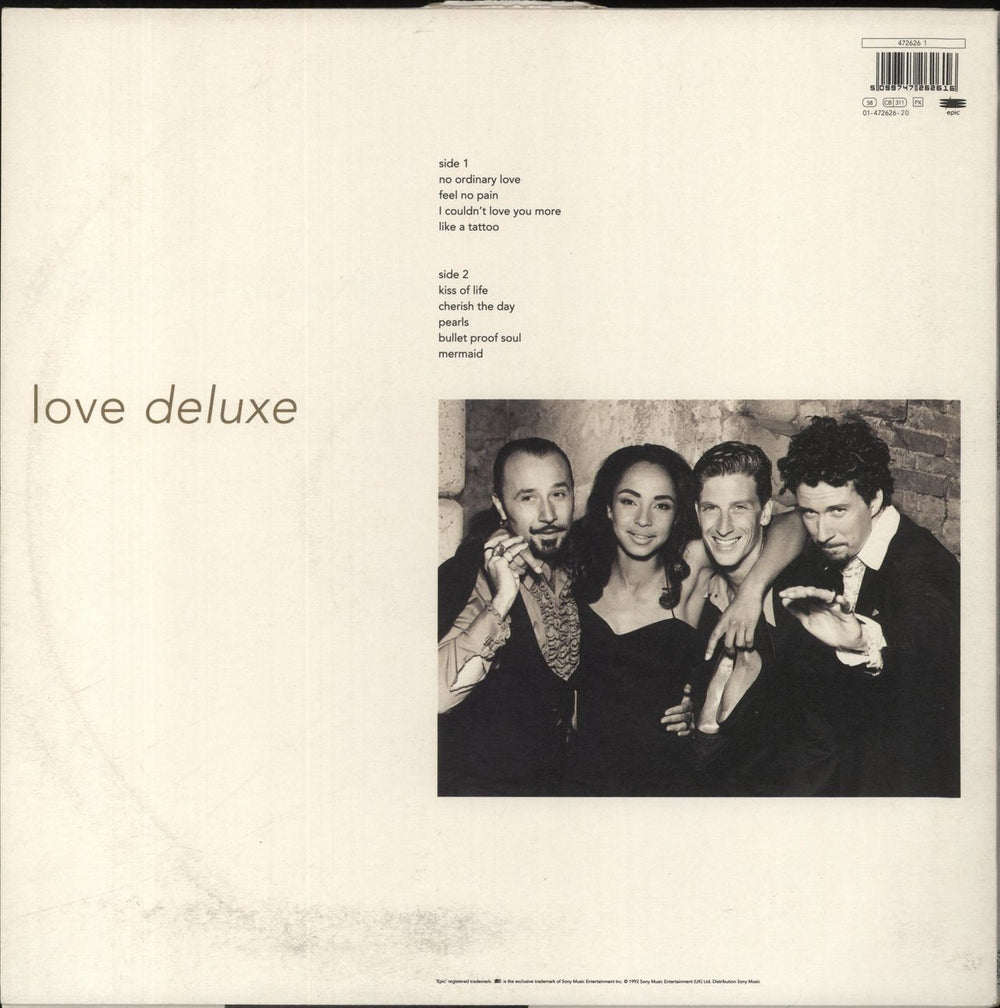 Sade Love Deluxe - 1st - EX UK vinyl LP album (LP record) 5099747262615