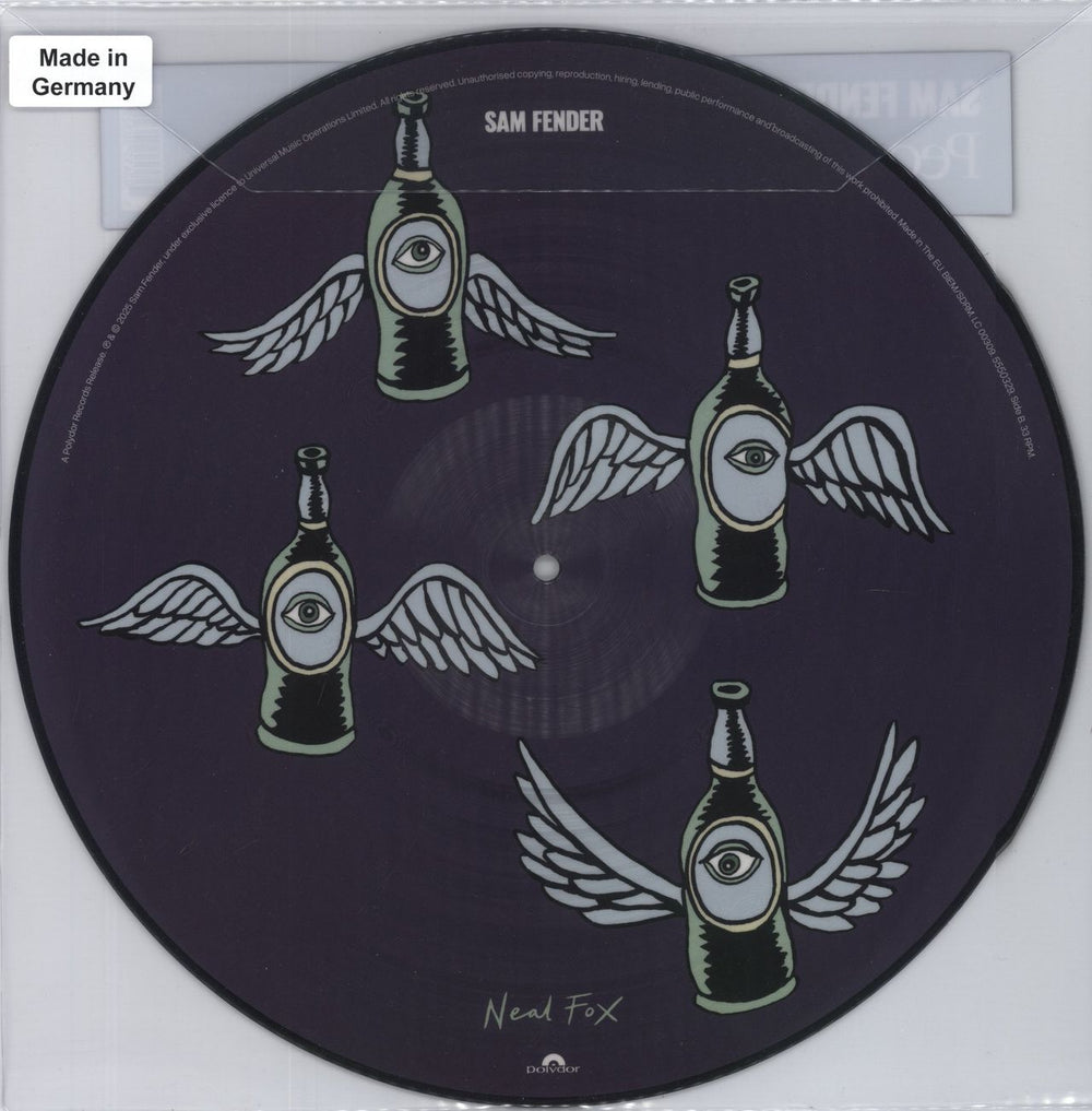 Sam Fender People Watching - Neal Fox Artwork Picture Disc + Autographed Lyric Print UK picture disc LP (vinyl picture disc album) 602455503299