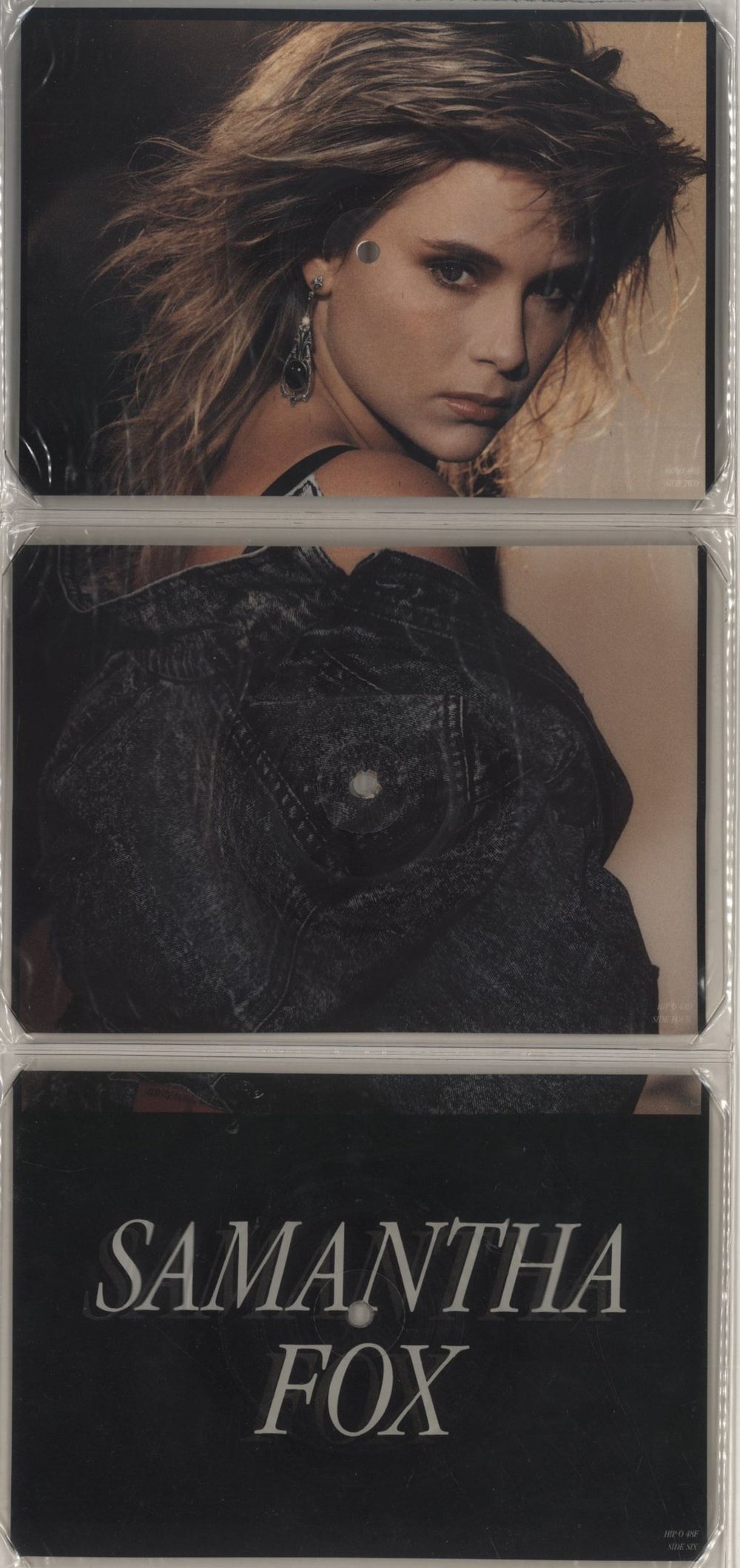 Samantha Fox Sam Fox - Triple picture disc set UK shaped picture disc (picture disc vinyl record) FOXSHSA46185