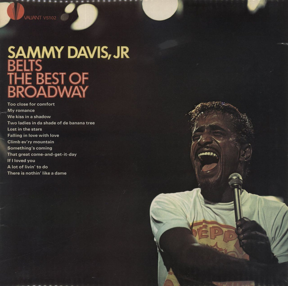 Sammy Davis Jr Belts The Best Of Broadway UK vinyl LP album (LP record) VS102