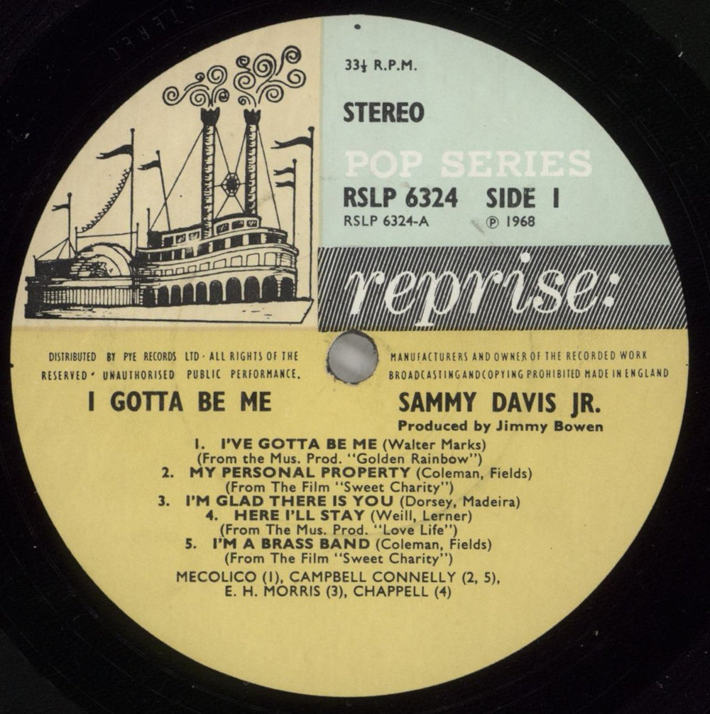 Sammy Davis Jr I Gotta Be Me UK vinyl LP album (LP record) SJ5LPIG629917