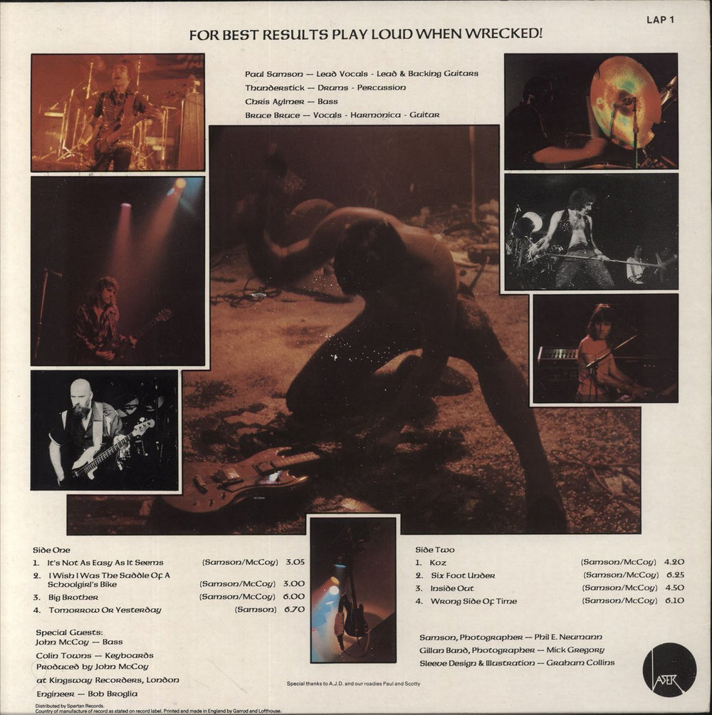 Samson Survivors - EX UK vinyl LP album (LP record)