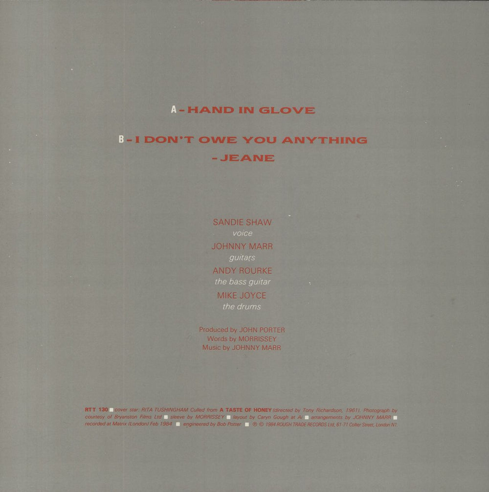 Sandie Shaw Hand In Glove - EX UK 12" vinyl single (12 inch record / Maxi-single)