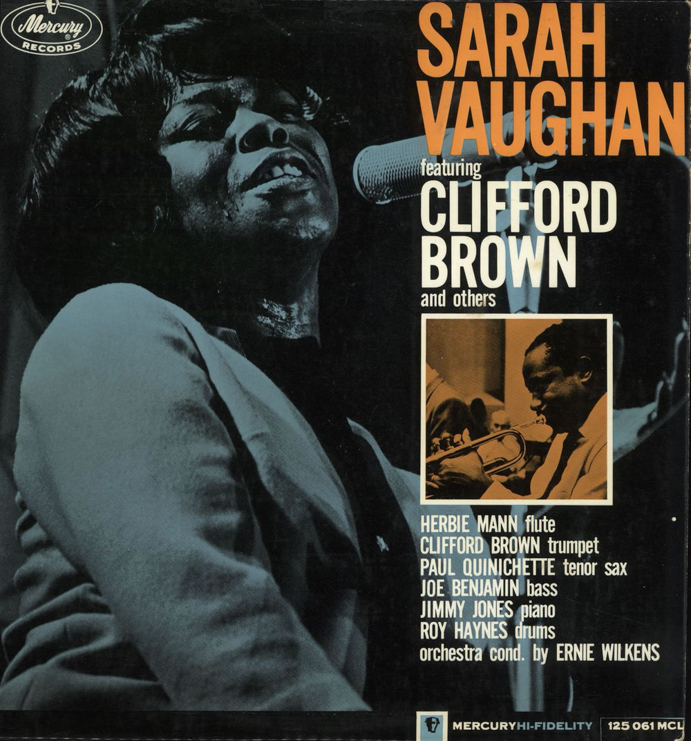 Sarah Vaughan Featuring Clifford Brown UK vinyl LP album (LP record) 20055MCL