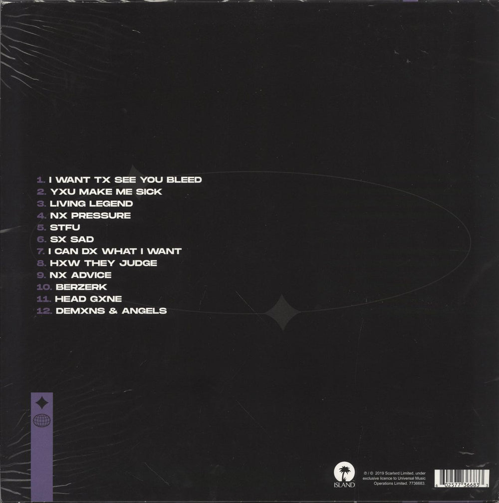 Scarlxrd 0000.Infinity - Silver Vinyl UK vinyl LP album (LP record) 602577366833