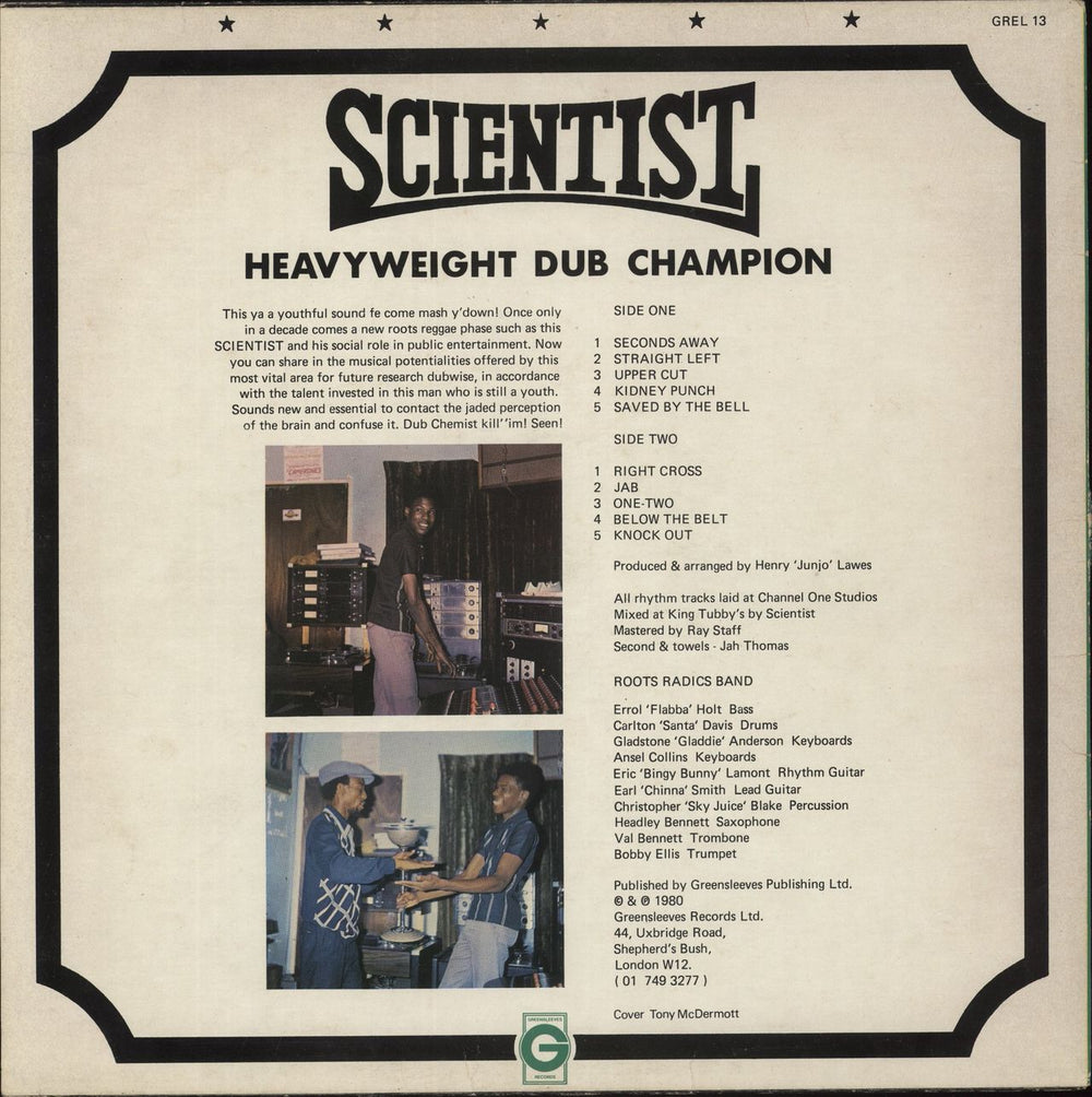 Scientist Heavyweight Dub Champion - VG UK vinyl LP album (LP record)
