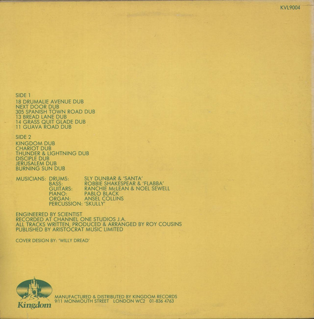 Scientist In The Kingdom Of Dub - EX UK vinyl LP album (LP record)