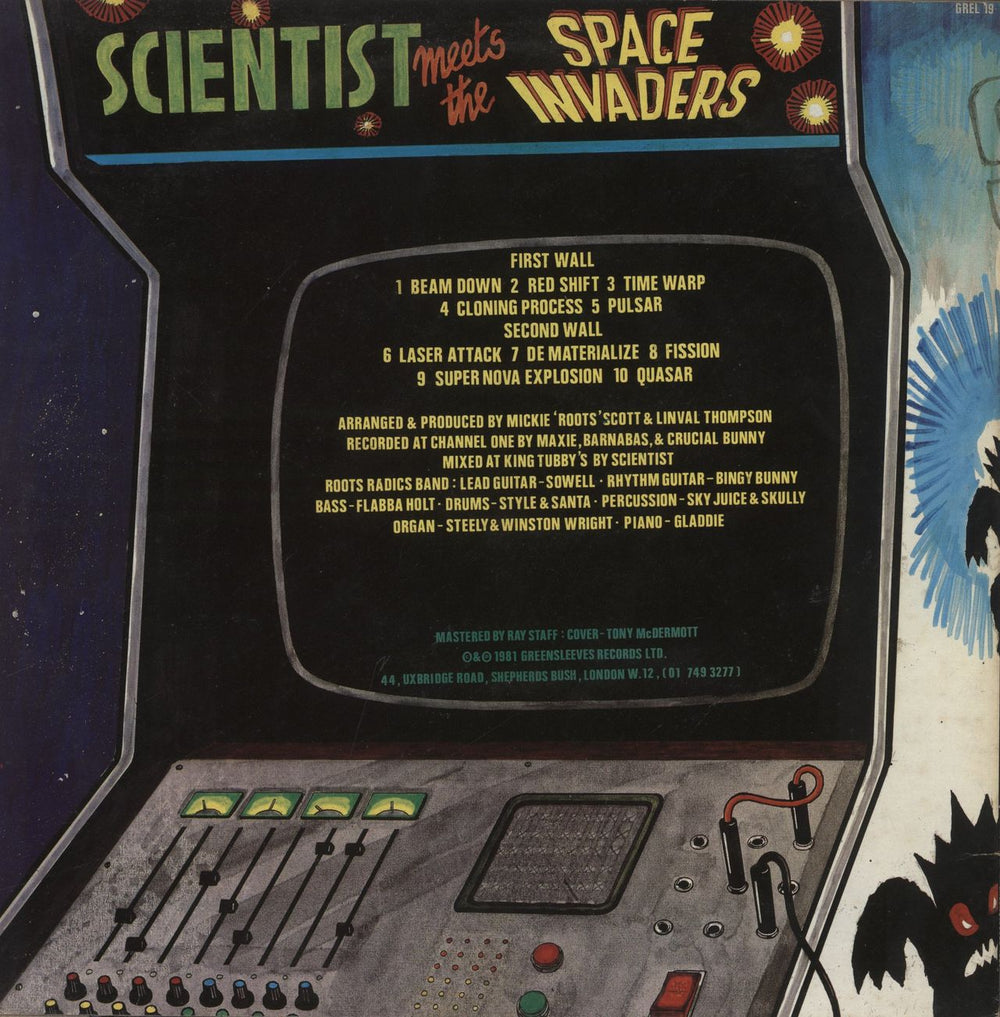 Scientist Scientist Meets The Space Invaders - VG UK vinyl LP album (LP record)