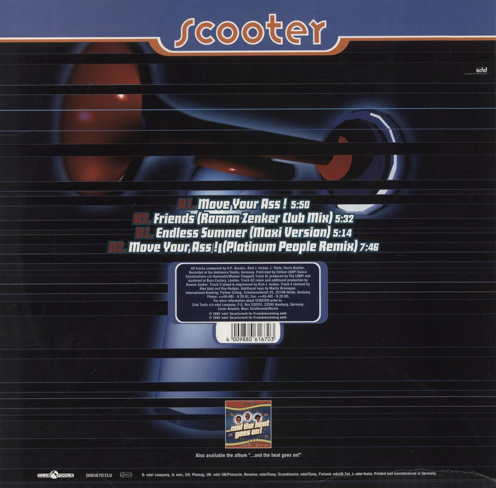 Scooter The Move Your Ass E.P. UK 12" vinyl single (12 inch record / Maxi-single) 4009880616703