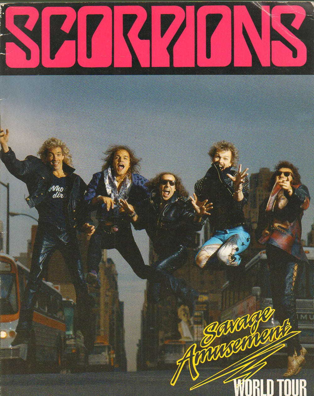 Scorpions Savage Amusement UK tour programme TOUR PROGRAMME