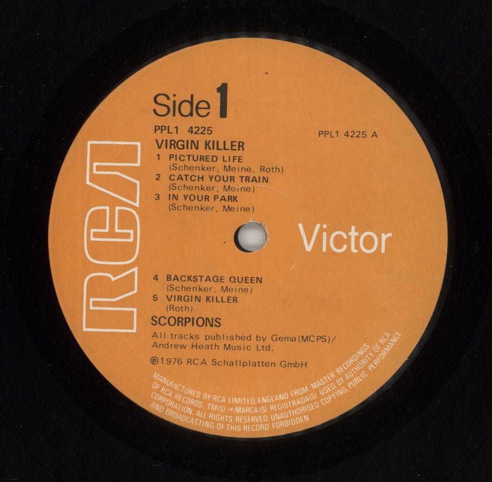 Scorpions Virgin Killer UK vinyl LP album (LP record) SCOLPVI389944