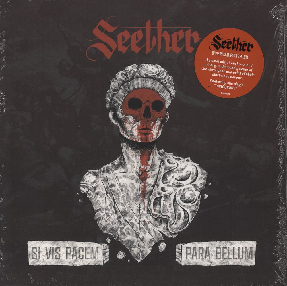 Seether Si Vis Pacem, Para Bellum - Red with Black Splatter Vinyl US 2-LP vinyl record set (Double LP Album) FAN00819