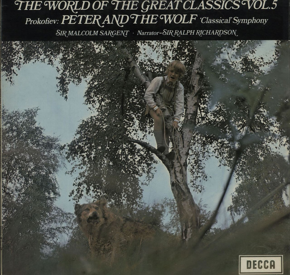 Sergei Prokofiev Peter And The Wolf / 'Classical' Symphony UK vinyl LP album (LP record) SPA90