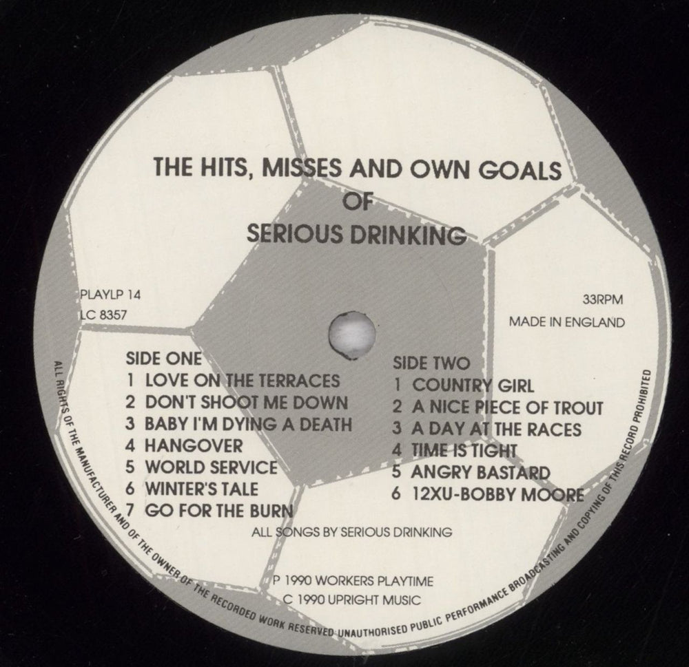 Serious Drinking Stranger Than Tannadice: The Hits, Misses And Own Goals Of Serious Drinking + Beer Mat UK vinyl LP album (LP record) UETLPST848336