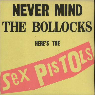 Sex Pistols Never Mind The Bollocks - 1st - Blank Sleeve - EX UK vinyl LP album (LP record) V2086