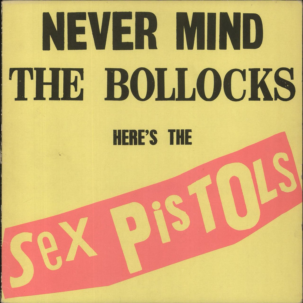 Sex Pistols Never Mind The Bollocks - 1st UK vinyl LP album (LP record) V2086