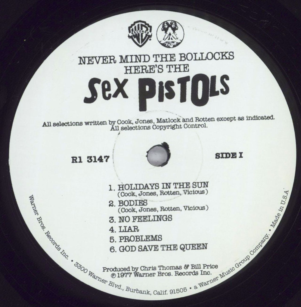 Sex Pistols Never Mind The Bollocks Here's The Sex Pistols - 180gm - EX US vinyl LP album (LP record) SEXLPNE832931