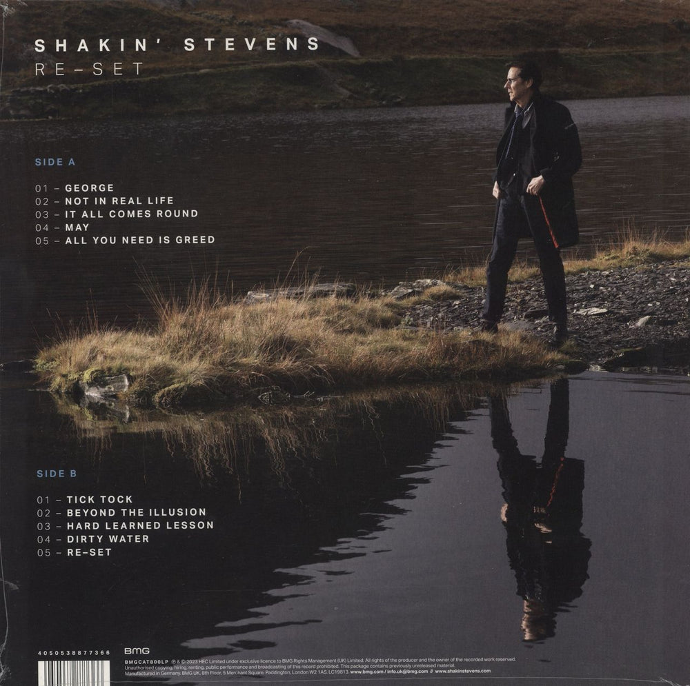 Shakin' Stevens Re-Set - Hype Stickered Shrink UK vinyl LP album (LP record) 4050538877366