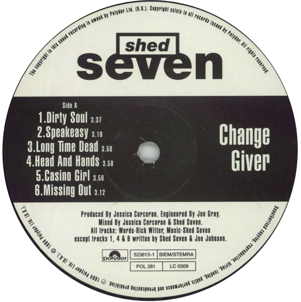 Shed Seven Change Giver UK vinyl LP album (LP record) S-SLPCH387025