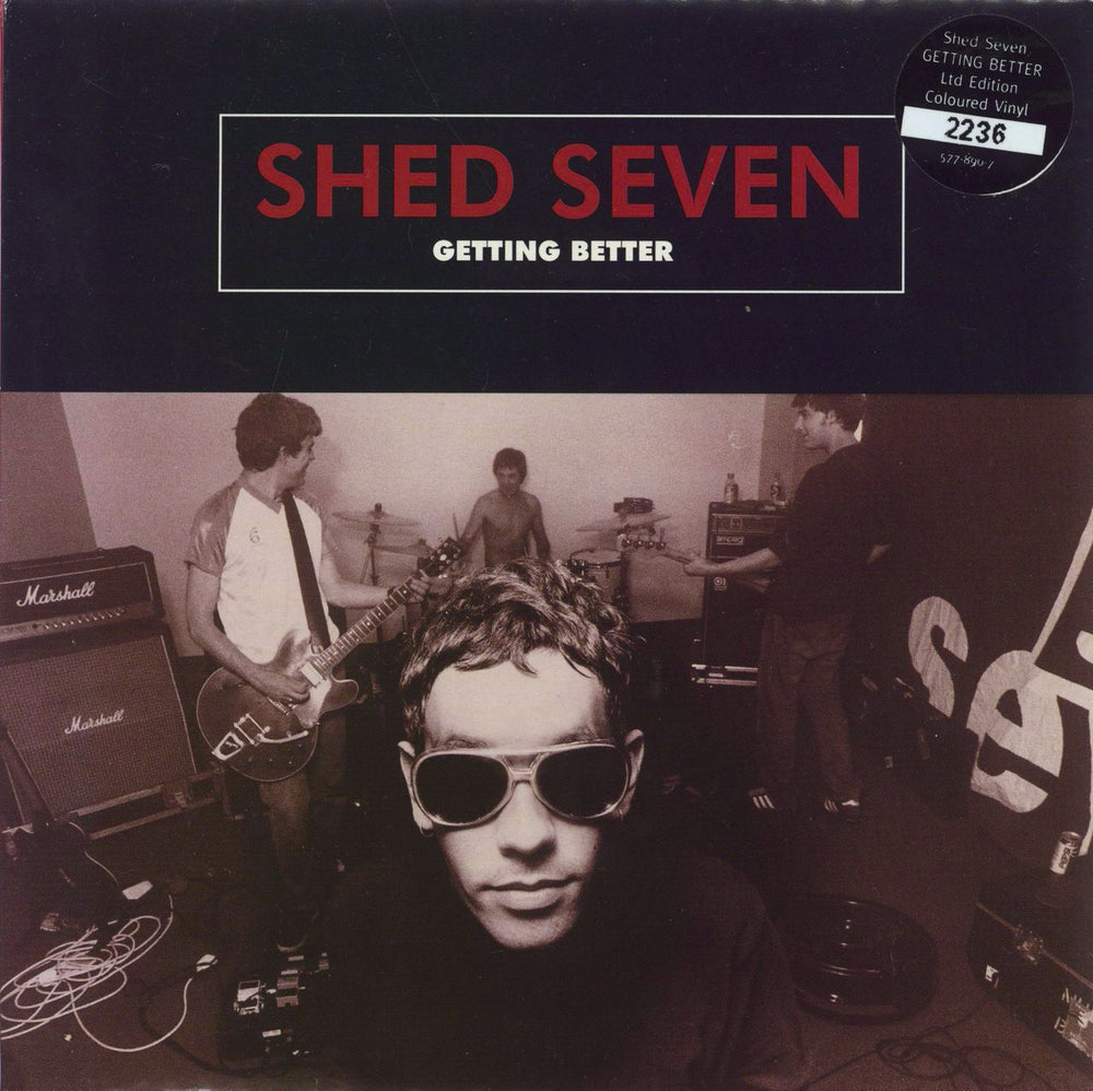 Shed Seven Getting Better - Red Vinyl + Numbered UK 7" vinyl single (7 inch record / 45) 577890-7
