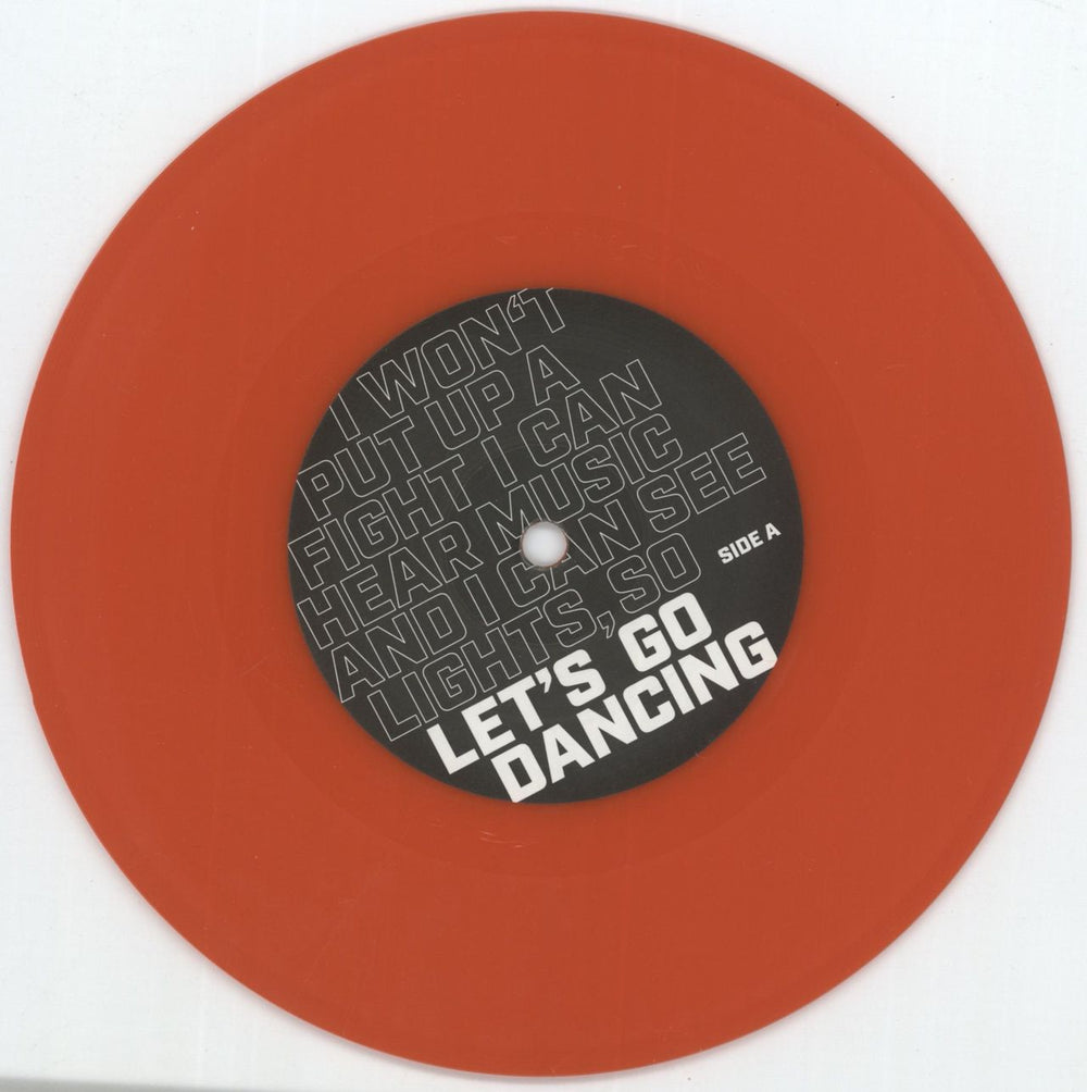 Shed Seven Let's Go Dancing - Red Vinyl - Autographed UK 7" vinyl single (7 inch record / 45) S-S07LE878215