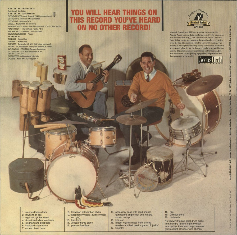 Shelly Manne Sounds Unheard Of! US vinyl LP album (LP record)