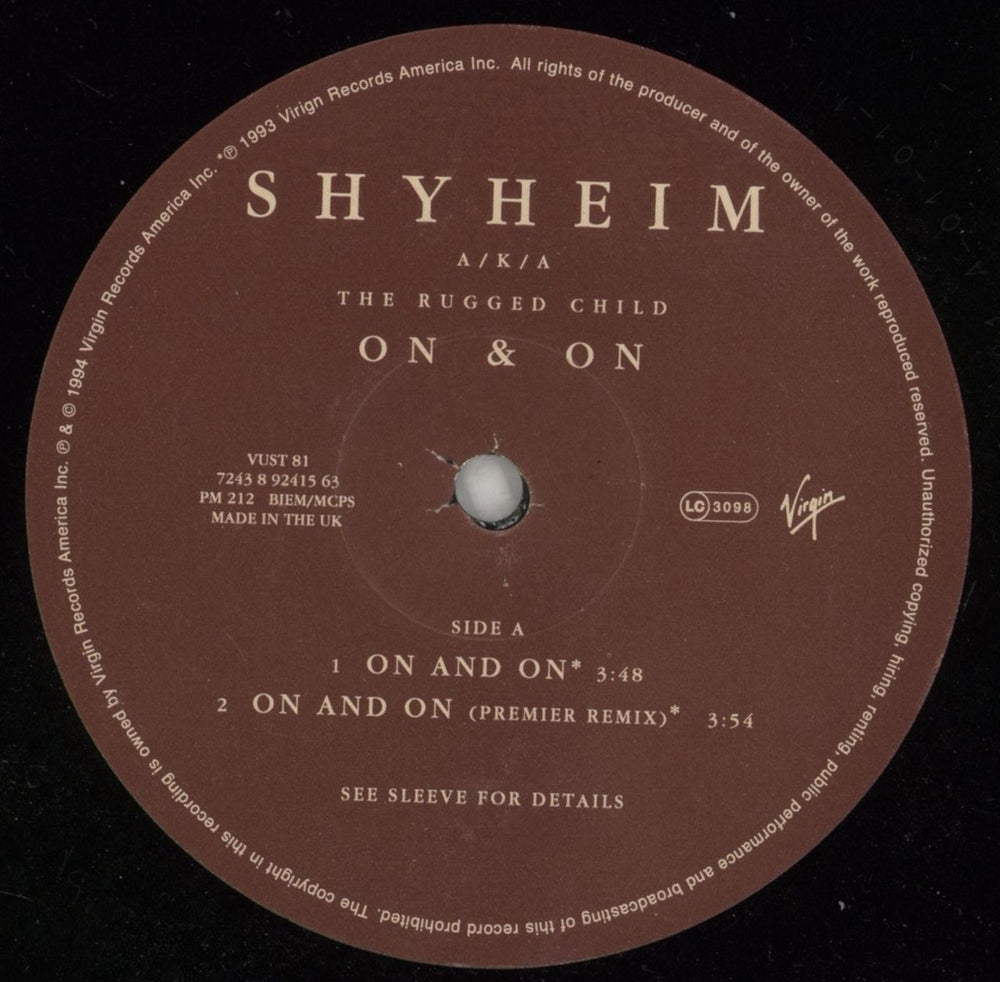 Shyheim Shyheim On & On UK 12" vinyl single (12 inch record / Maxi-single) XHY12SH869463