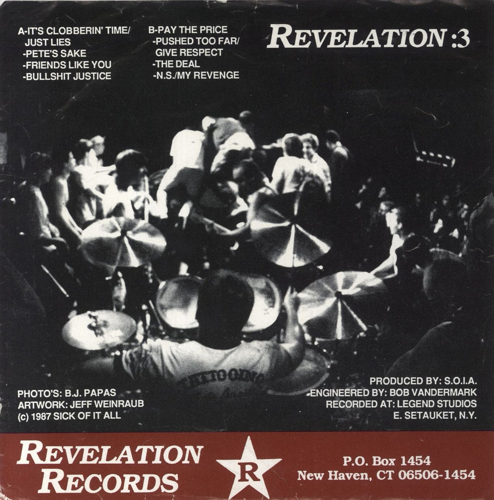 Sick Of It All Sick Of It All - 4th US 7" vinyl single (7 inch record / 45)