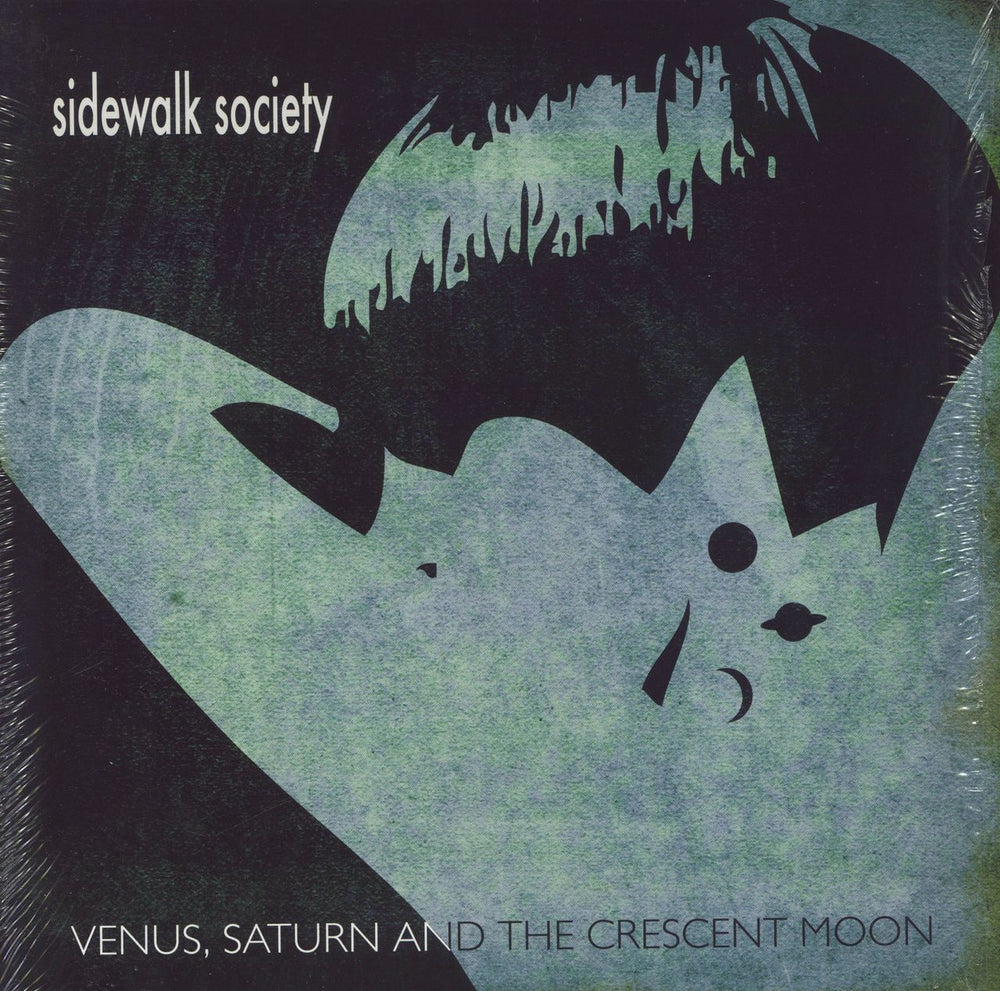 Sidewalk Society Venus, Saturn And The Crescent Moon - Blue Vinyl US vinyl LP album (LP record) GRNLP01