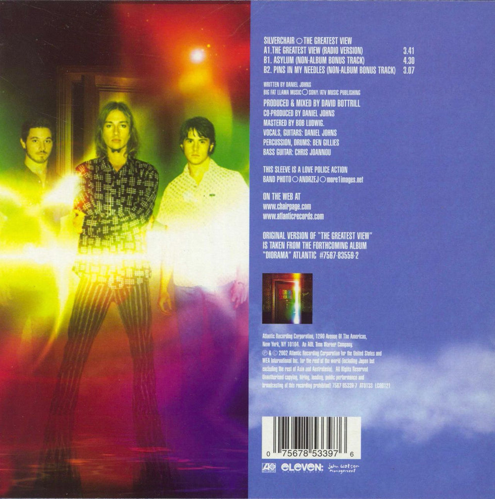Silverchair The Greatest View UK 7" vinyl single (7 inch record / 45) 075678533976