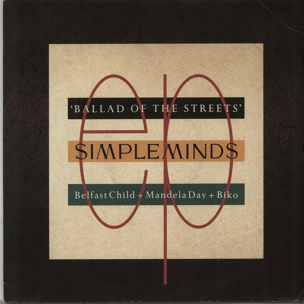 Simple Minds Ballad Of The Streets EP UK 12" vinyl single (12 inch record / Maxi-single) SMXT3