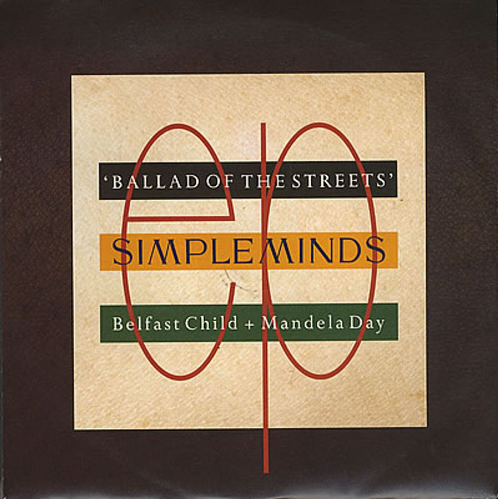 Simple Minds Ballad Of The Streets UK 7" vinyl single (7 inch record / 45) SMX3