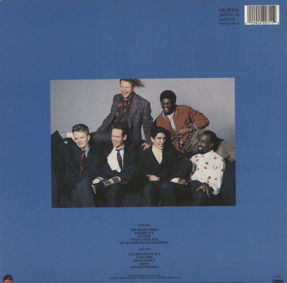 Simply Red Men And Women - 3 song Hype Stickered Sleeve UK vinyl LP album (LP record) 022924207112