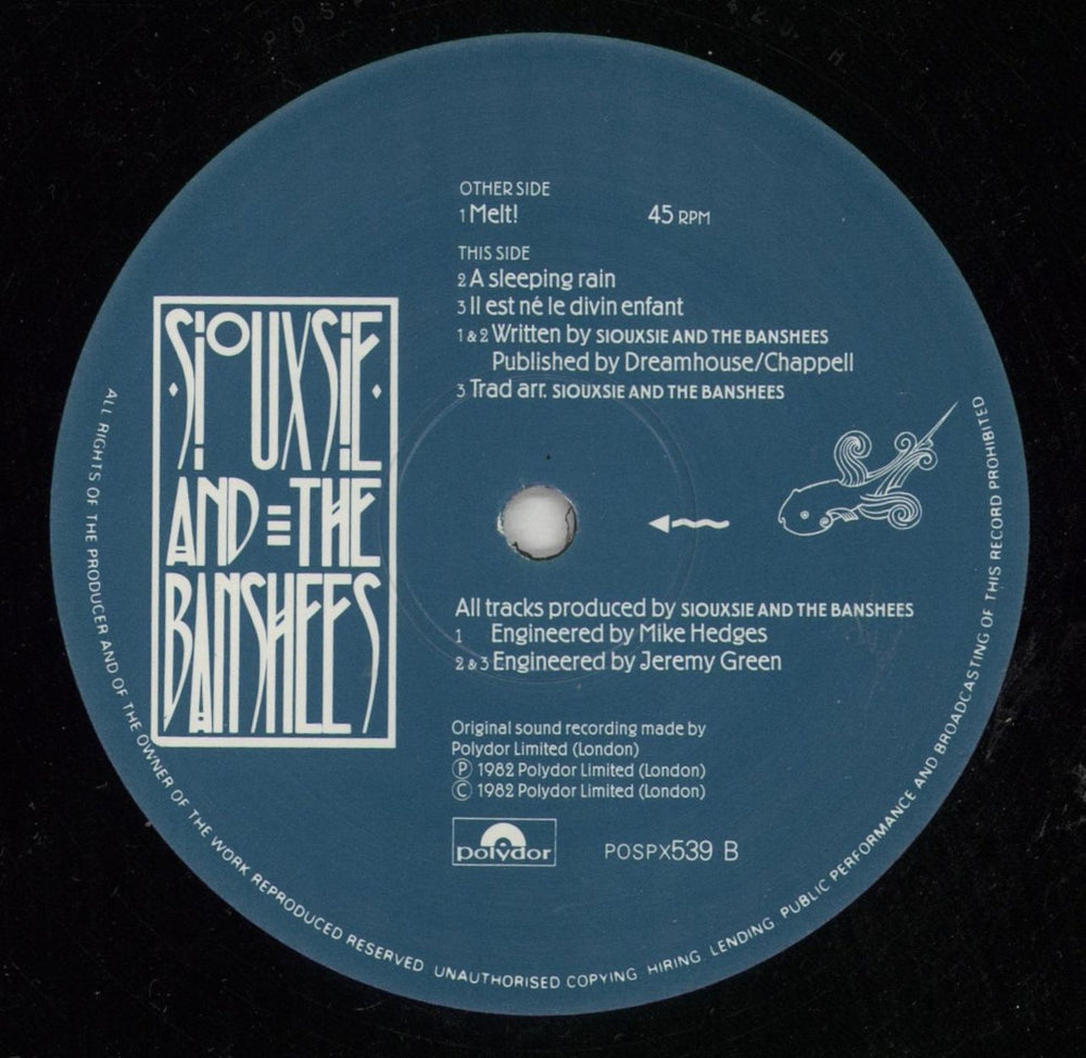 Siouxsie & The Banshees Melt UK 12" vinyl single (12 inch record / Maxi-single) SIO12ME92717
