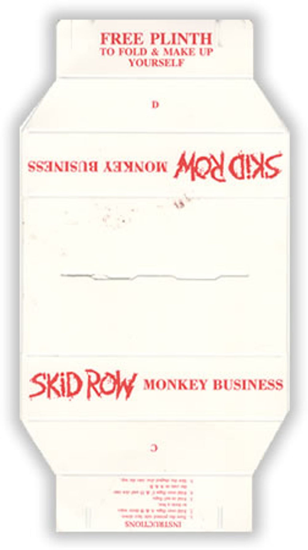 Skid Row (80s) Monkey Business + Plinth UK shaped picture disc (picture disc vinyl record) SROSHMO256375